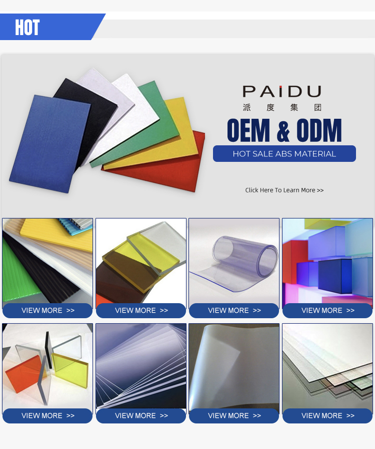 Paidu Group Best price 2mm abs double color plastic sheet manufacturer