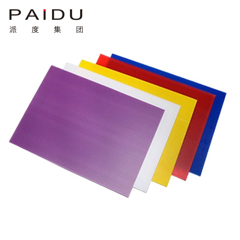 Paidu Group Factory Lowes Coroplast Corflute Correx Board Sheets Floor Protection Fluted Polypropylene Danpla PP Plastic Correx Sheet