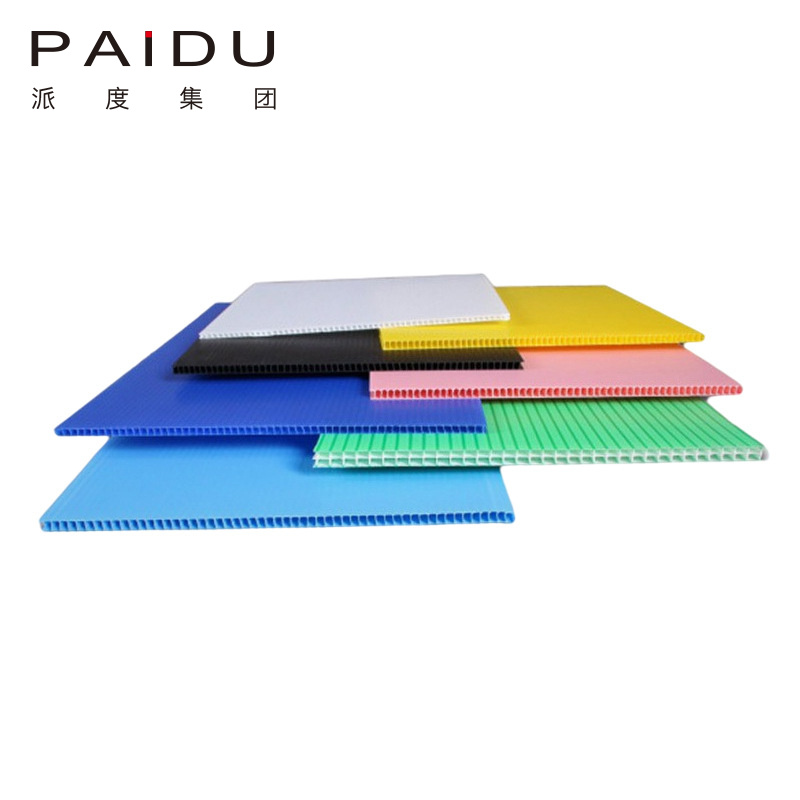 Paidu Group Factory Sun Proof Flame Retardant hdpe Recycled 4x8 Pp Corrugated Plastic Pallet Plate Layer Separator Sheets