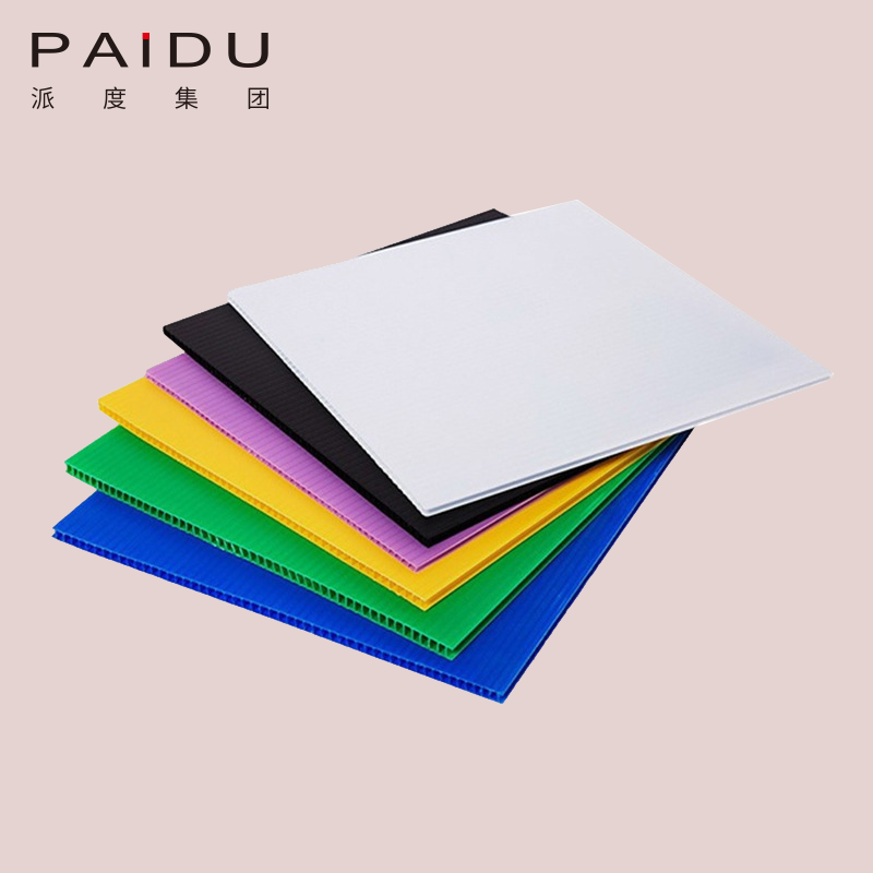 Paidu Group Factory Lowes Coroplast Corflute Correx Board Sheets Floor Protection Fluted Polypropylene Danpla PP Plastic Correx Sheet
