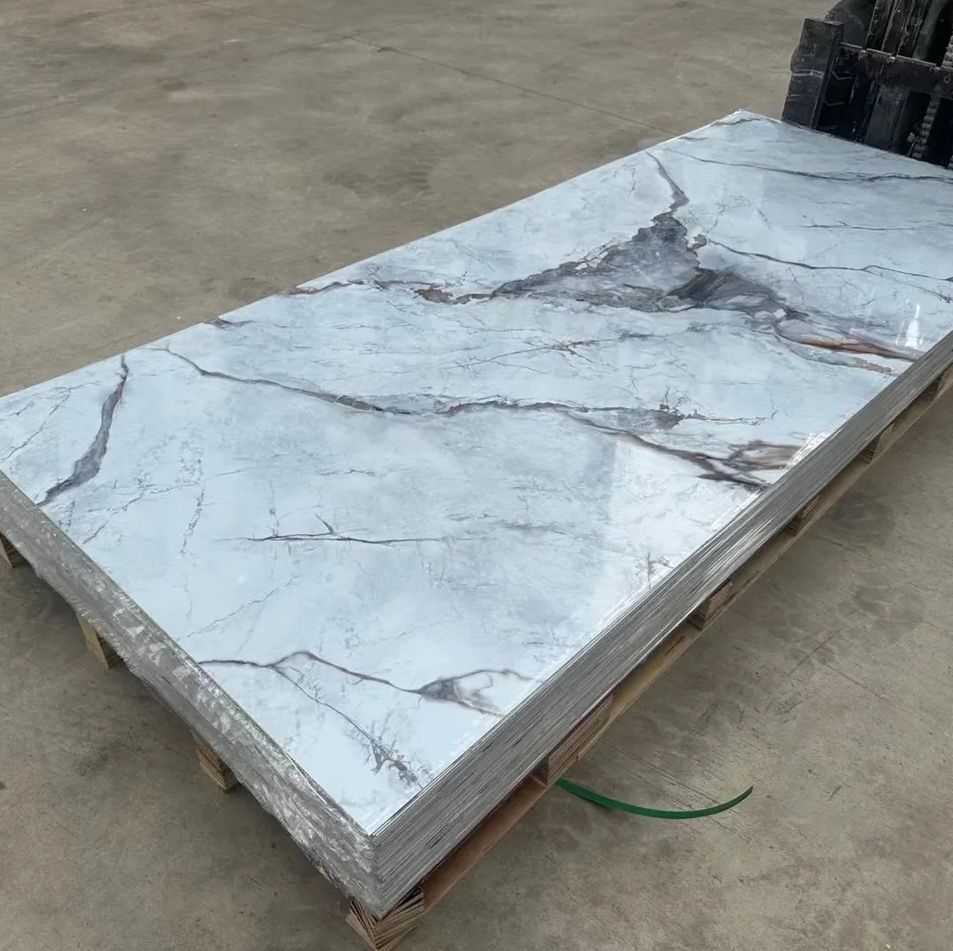 New 3mm UV Marble Acrylic Plastic Ceiling Translucent decorative 3D PVC Sheet Wall Covering Panel Board Manufacturer-Paidu Supplier
