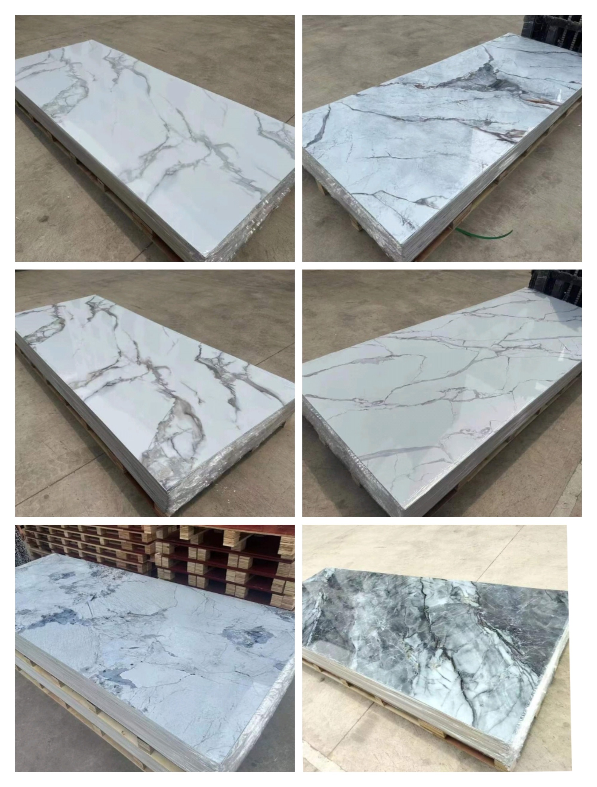 Faux Marble PVC Plastic UV Marble Sheet for Wall Decoration Manufacturer-Paidu Supplier
